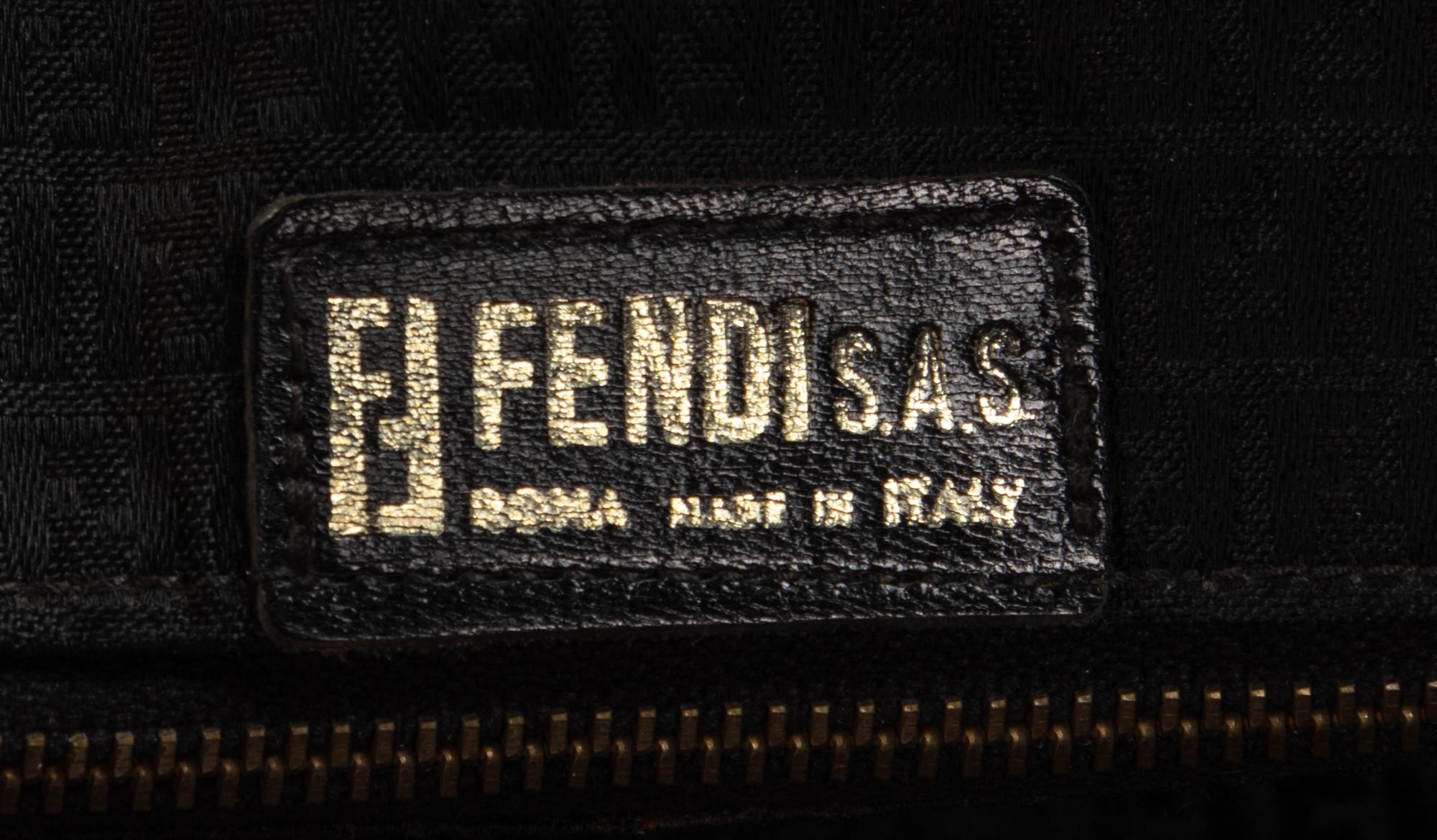 Fendi Woven Leather Bag, 1960s-1970s