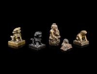 Five Chinese Bronze Seals