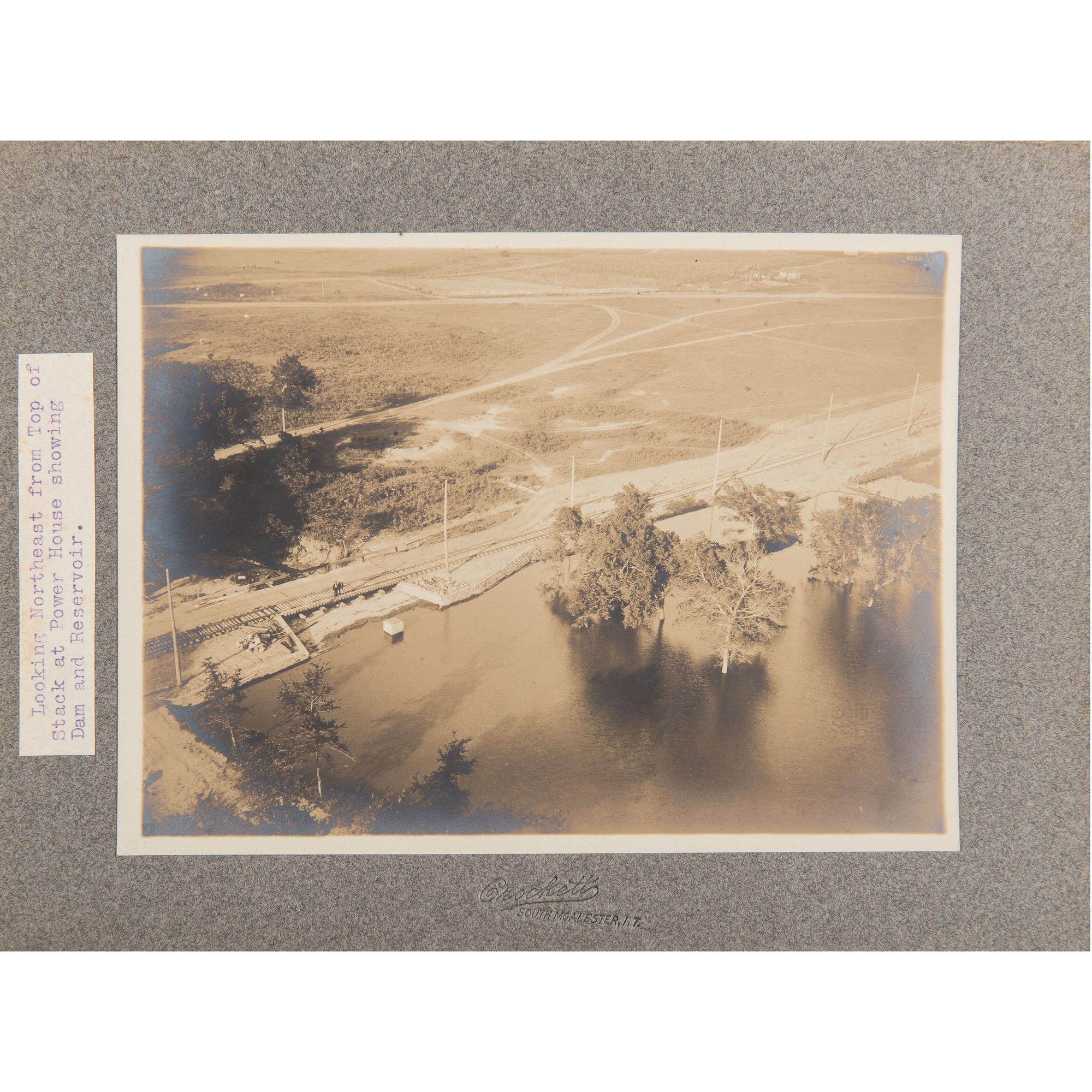 Indian Territory Traction Company, Fantastic Photo Album Showing Railroad Construction and Early Oklahoma Towns