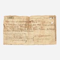 [Declaration of Independence] [New Jersey] Hopkinson, Francis Partially-Printed Document, signed