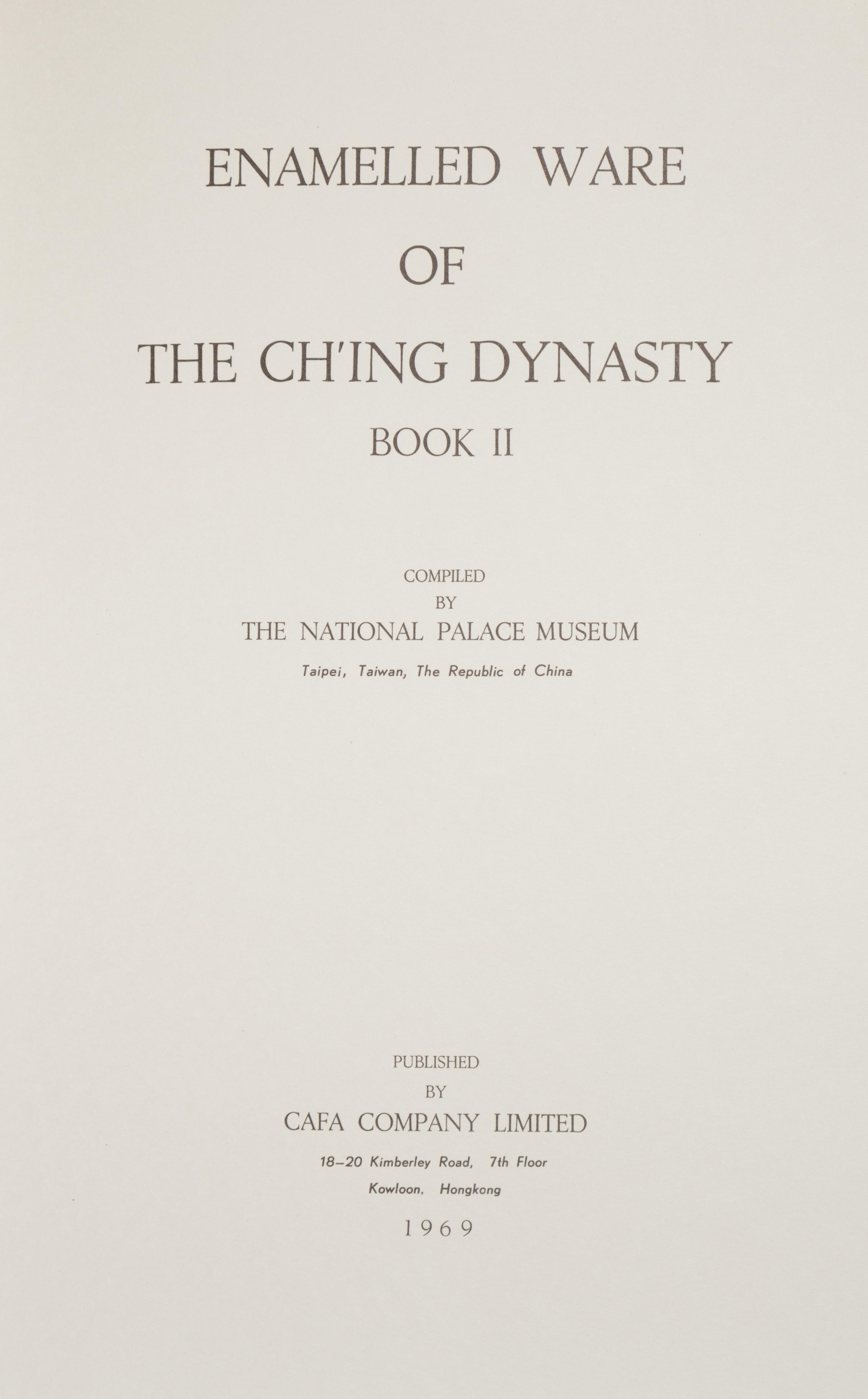 [COLLECTIONS — PORCELAIN] Gu Gong Cang Ci (Porcelain of the National Palace Museum) , Hong Kong: Cafa Company Ltd, 1961-1969.