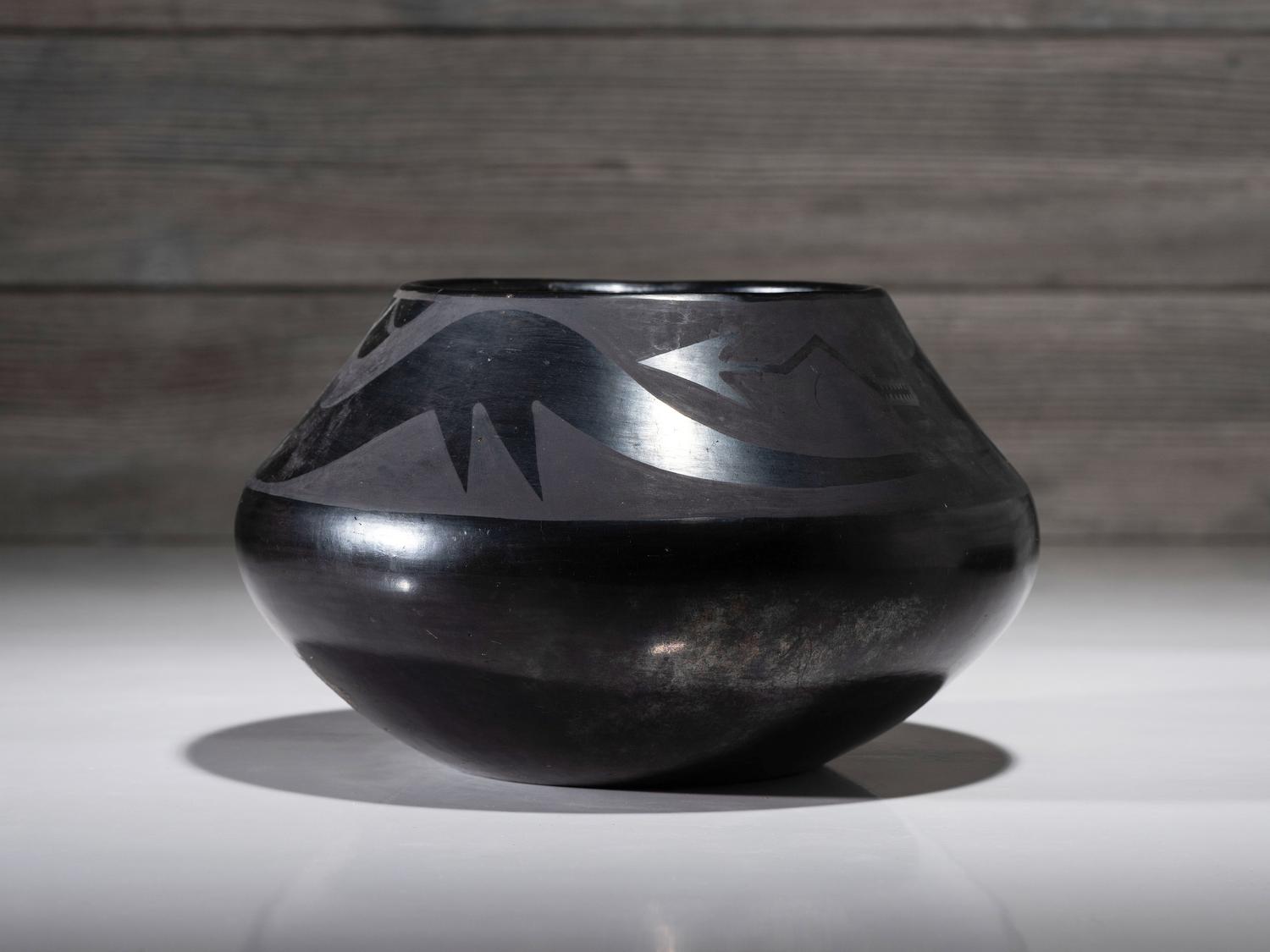 Blackware Pottery Jar 1923-1925