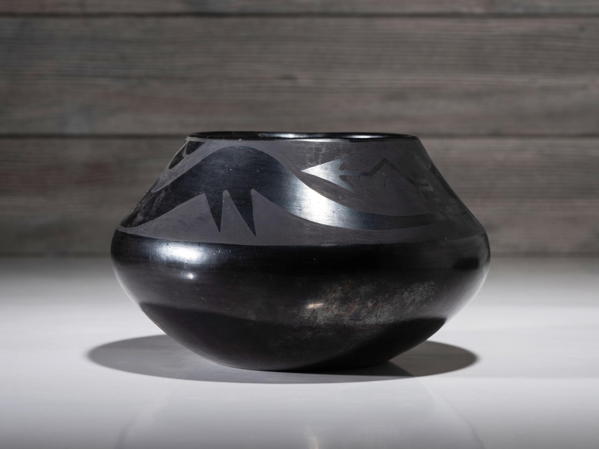 Blackware Pottery Jar 1923-1925