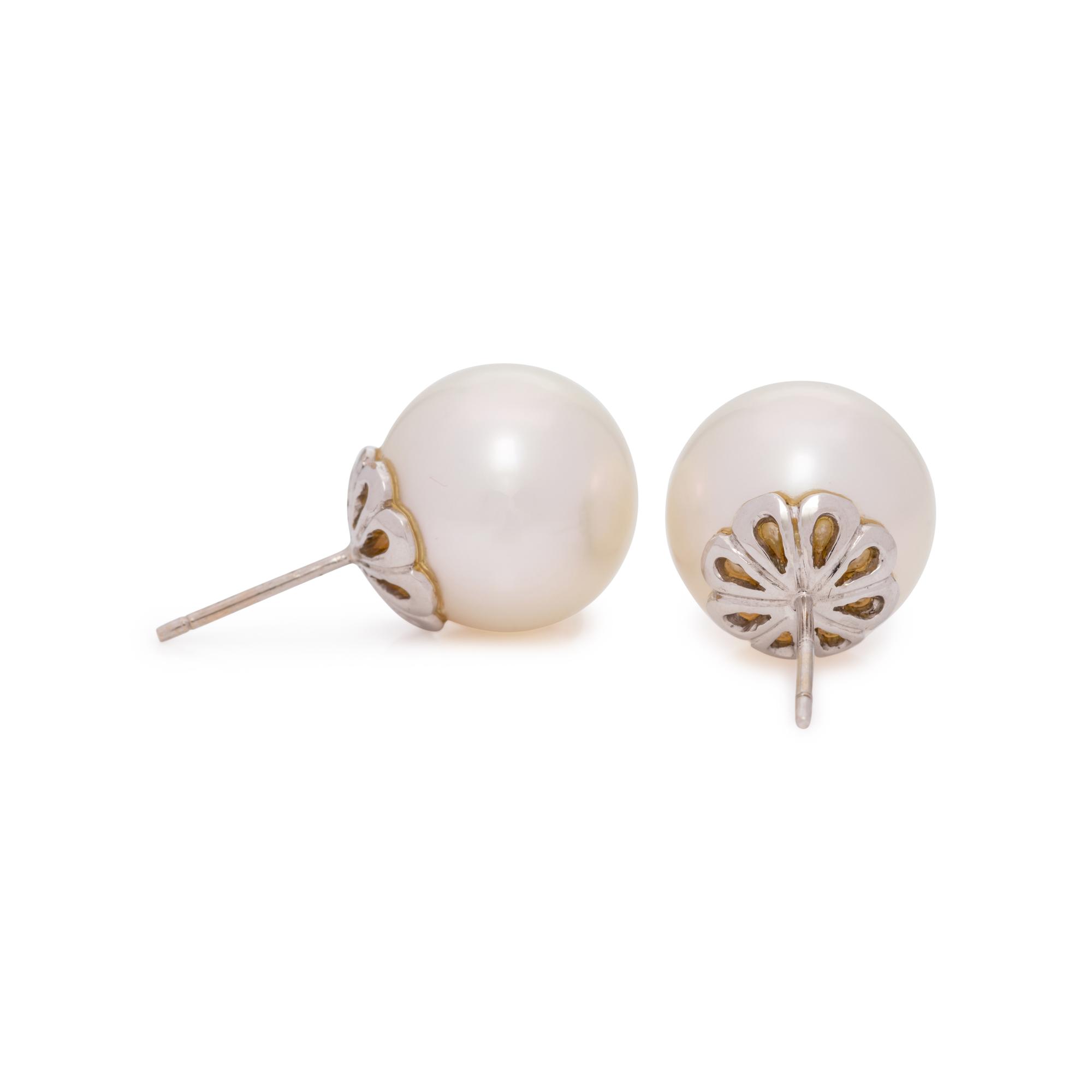 CULTURED SOUTH SEA PEARL STUD EARRINGS