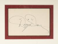 A Dizzy Dean Signed Autograph Display (Beckett Authentication Services Letter),