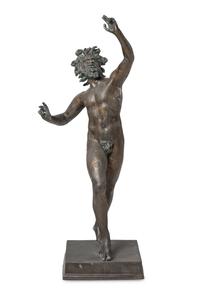 A Continental Bronze Figure of the Faun of Pompeii