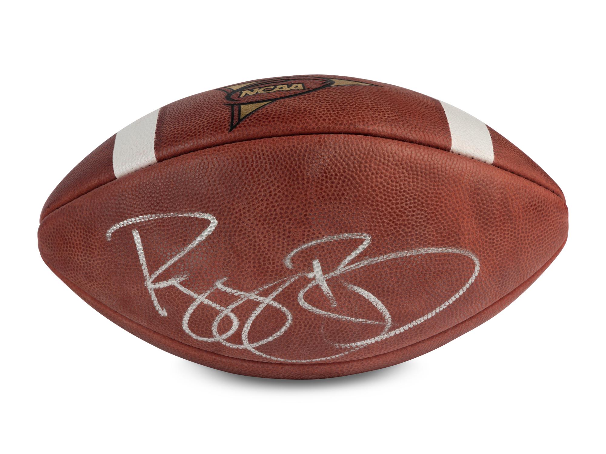 A Group of Signed Autograph College Football Items,