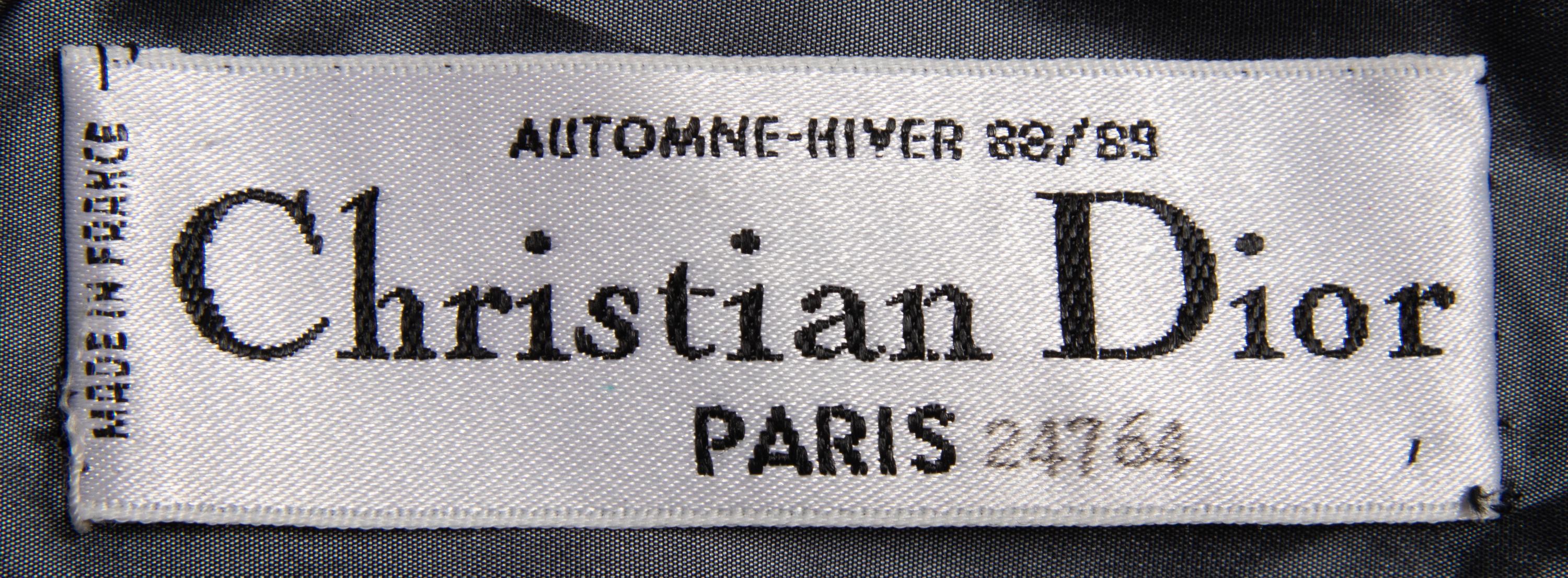 Christian Dior Haute Couture Silver Taffeta Coat, Autumn/Winter 1988-89