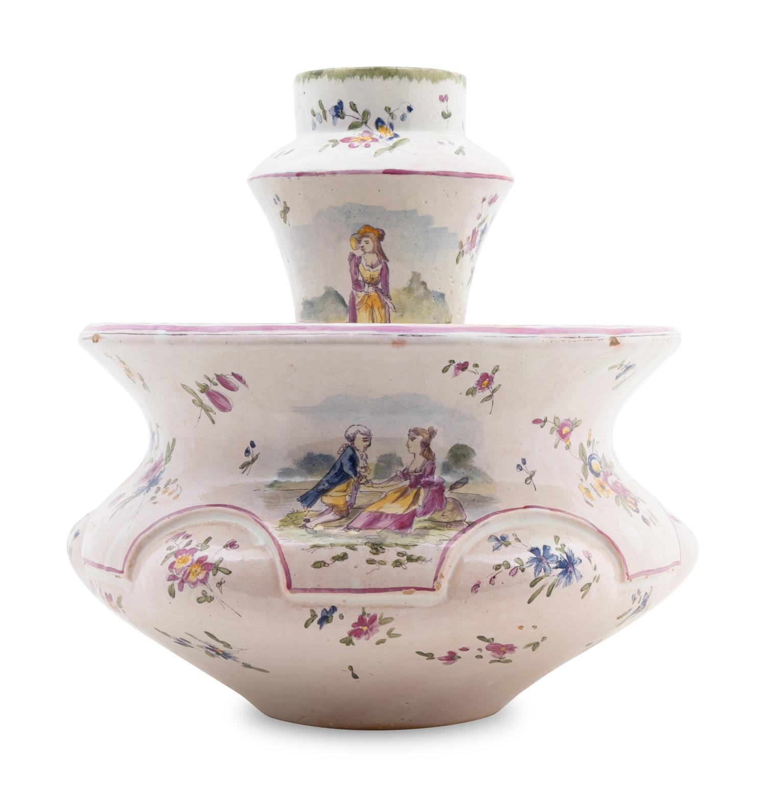 A Dutch Faience Tulip Vase