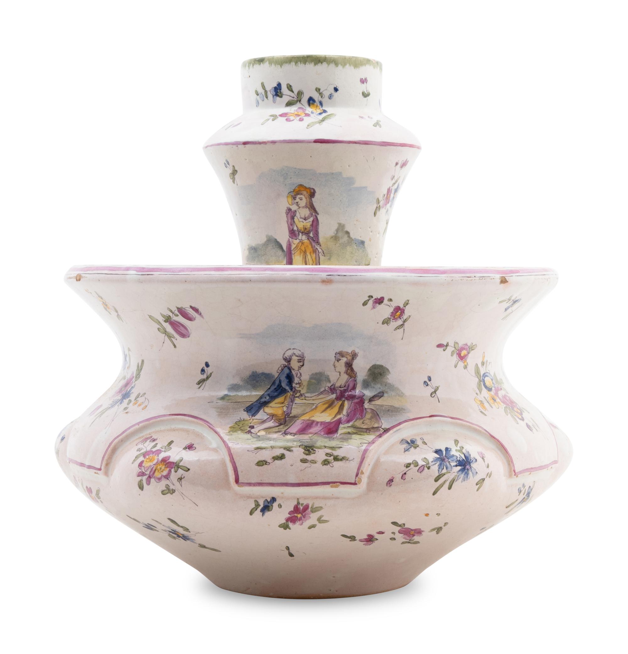 A Dutch Faience Tulip Vase