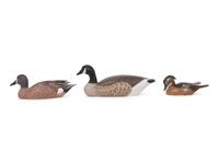 A Group of Carved and Polychromed Painted Artist Duck Decoys