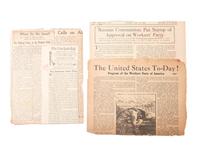 [SOCIALISM] -- [COMMUNISM]. Ephemera from early-20th century far left and progressive politics.
