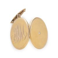 YELLOW GOLD LOCKET PIN