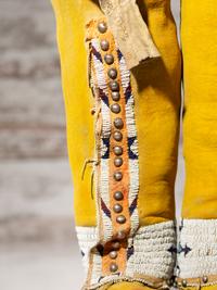 Arapaho Beaded Hide Boot Moccasins