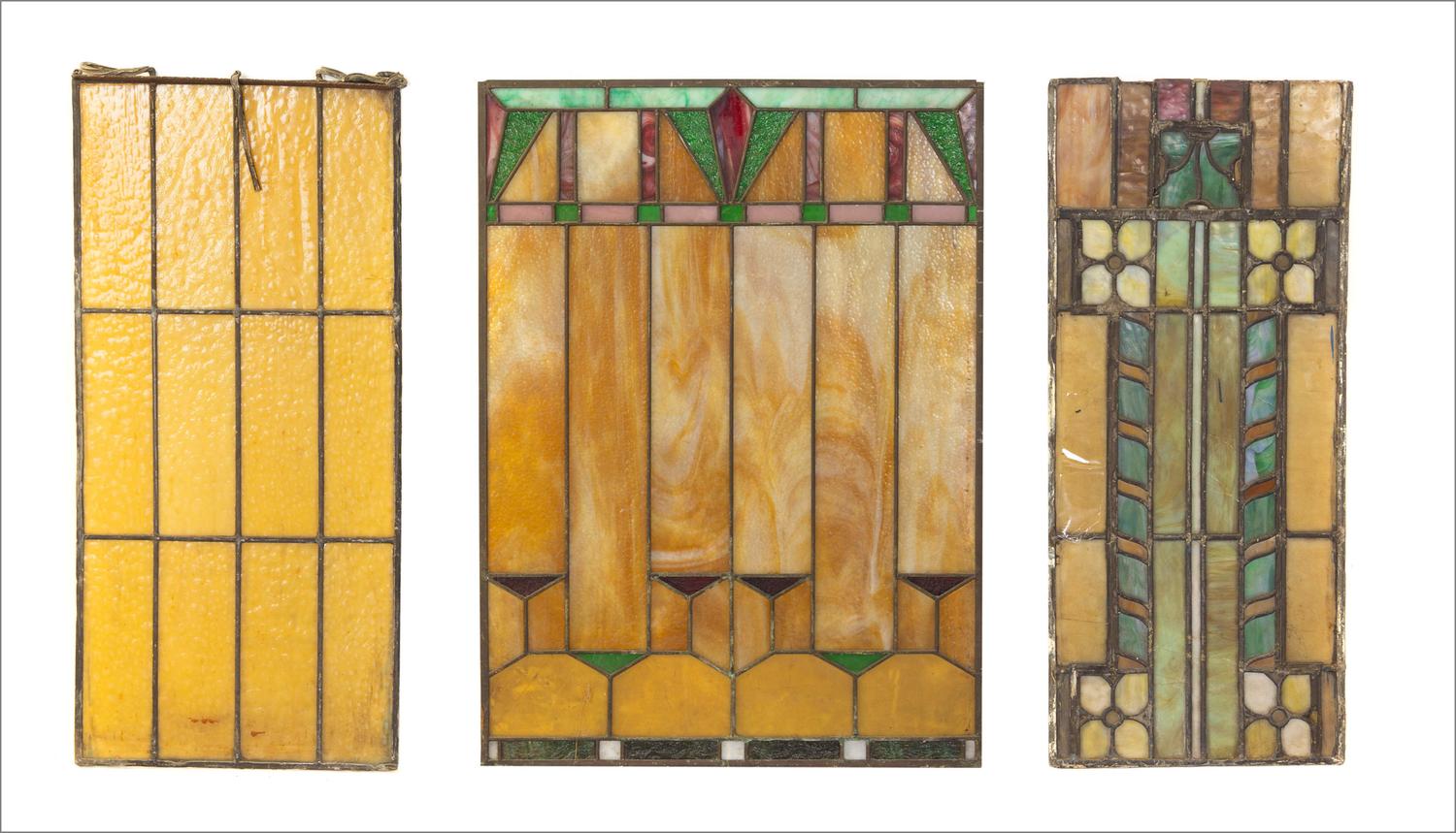 Six Arts & Crafts Leaded Glass Windows