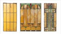 Six Arts & Crafts Leaded Glass Windows