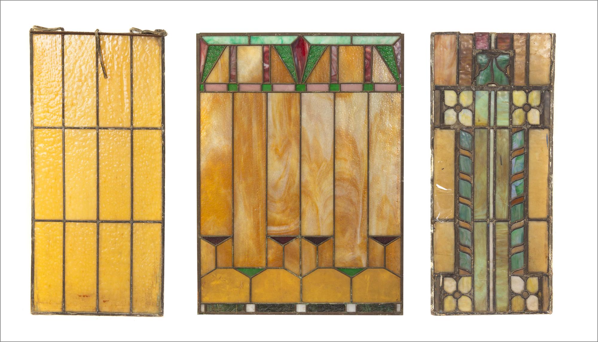 Six Arts & Crafts Leaded Glass Windows