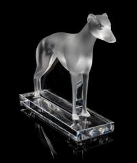 Lalique, a molded and frosted glass Perceval figure