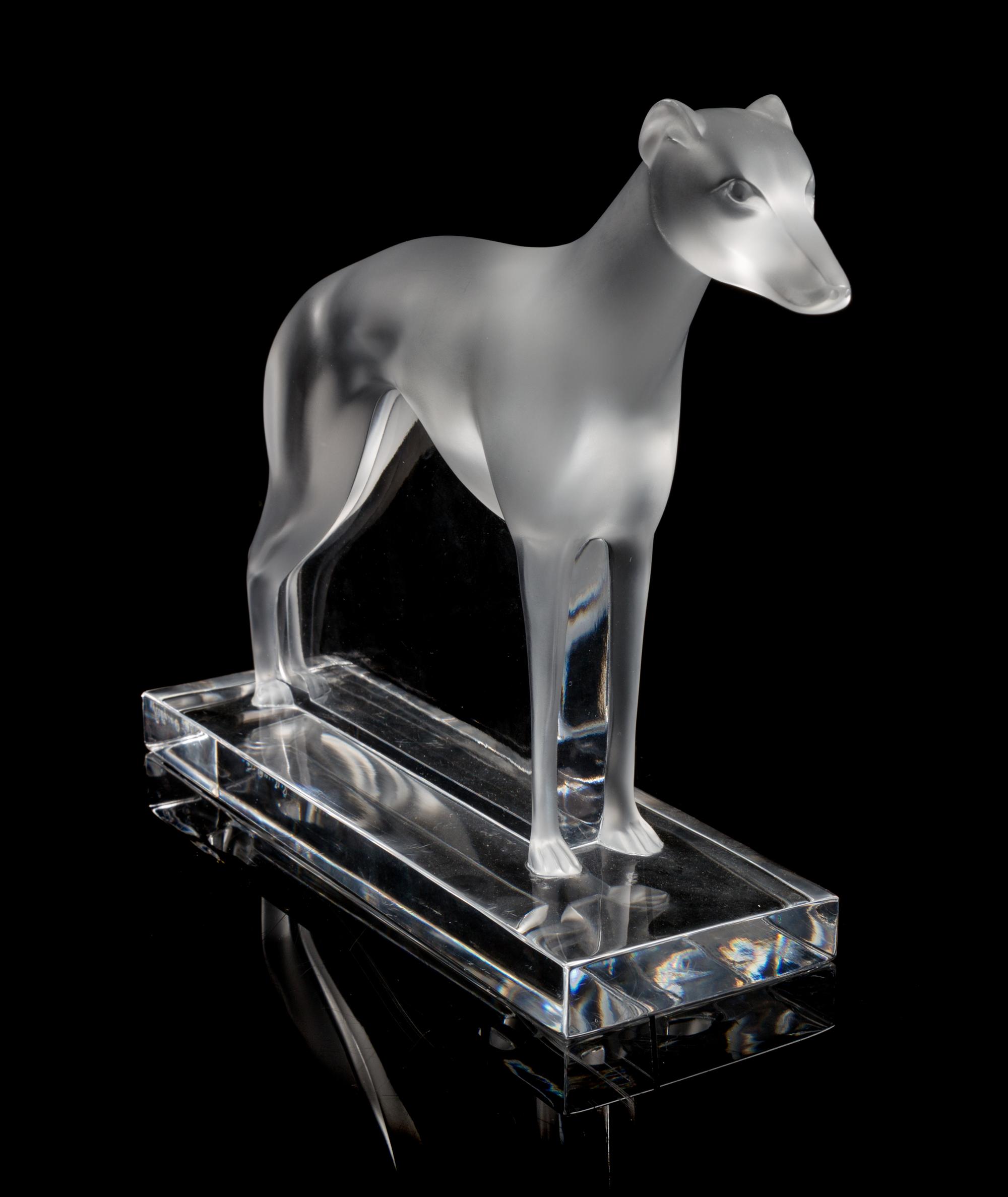 Lalique, a molded and frosted glass Perceval figure