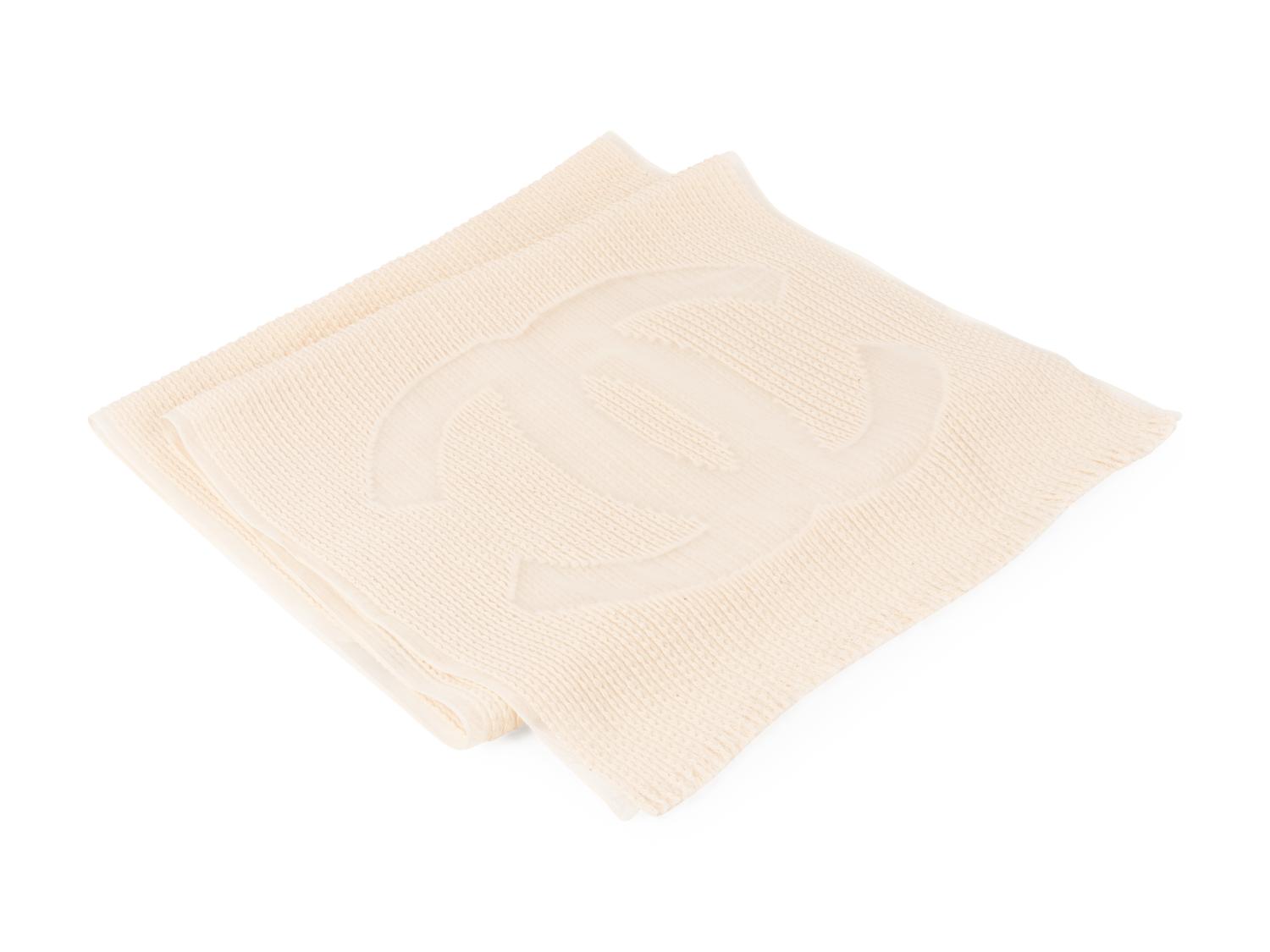 Chanel Cream Scarf, 1990s