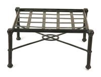 A Group of Neoclassical Style Painted Aluminum Garden Furniture — 20th Century