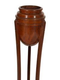 A Pair of George III Style Mahogany Urn Form Jardinière Stands