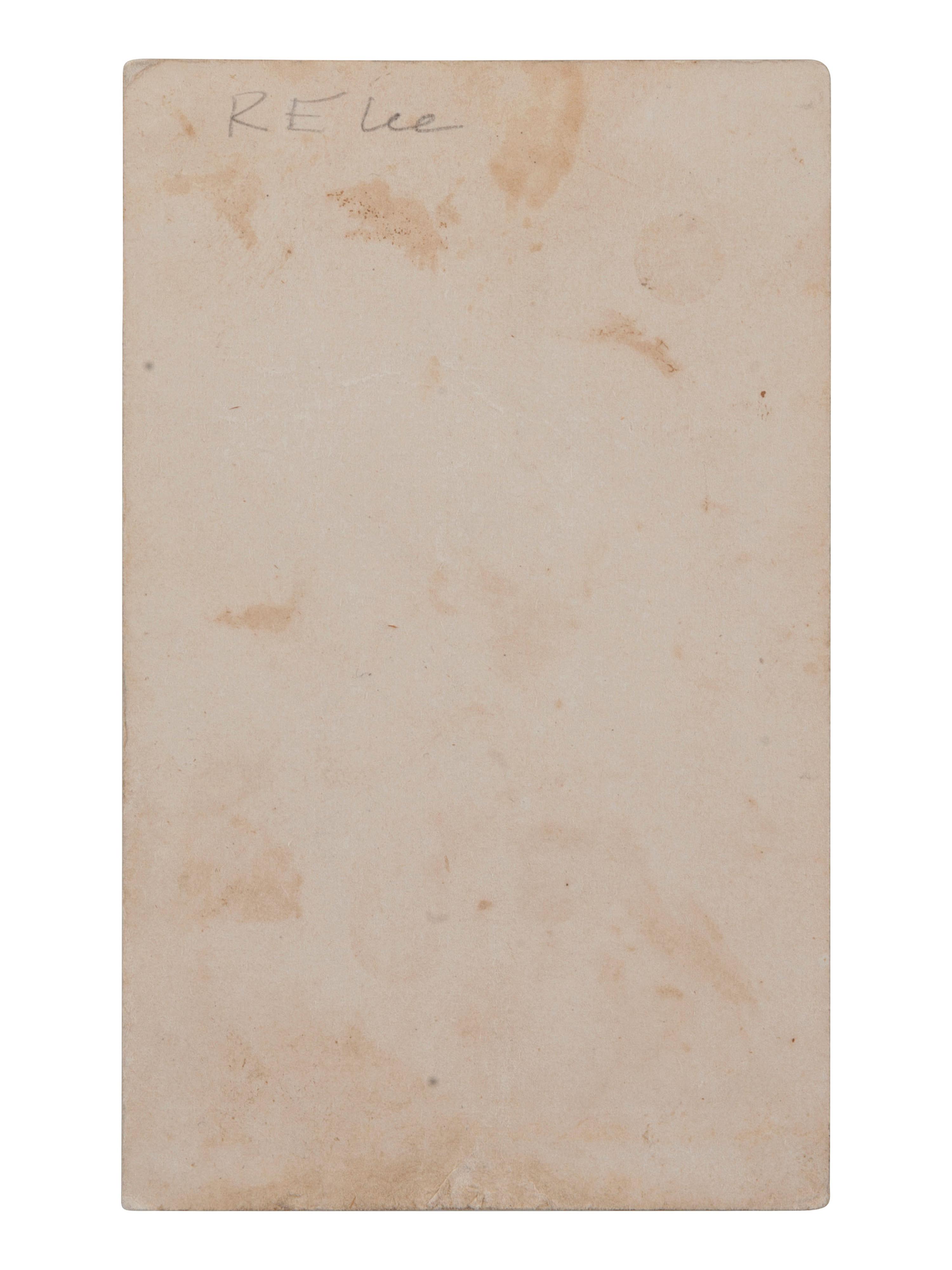 [CIVIL WAR -- LEE, Robert E. (1807-1870)]. Full standing CDV "Blockade Portrait" of the CSA commander. [Richmond, VA]: [Vannerson], [1864].