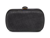 BOTTEGA VENETA, BLACK STRAW CLUTCH