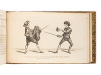 ANGELO, Domenico (1716-1802). The School of Fencing with a General Explanation of the Principal Attitudes and Positions Peculiar to the Art . London: n.p., 1787 [plates dated 1783].