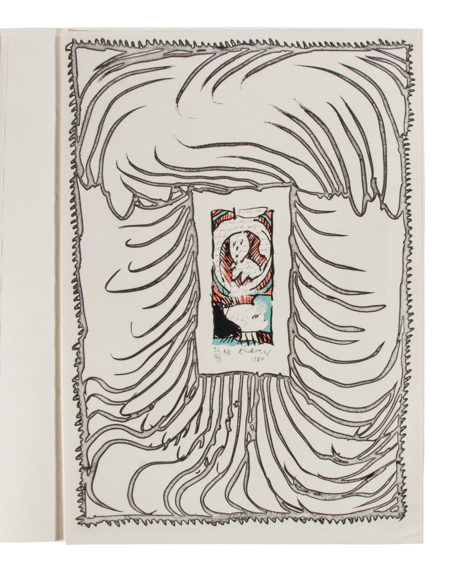 ABC de correspondance (complete portfolio of five with original folio with text), 1987