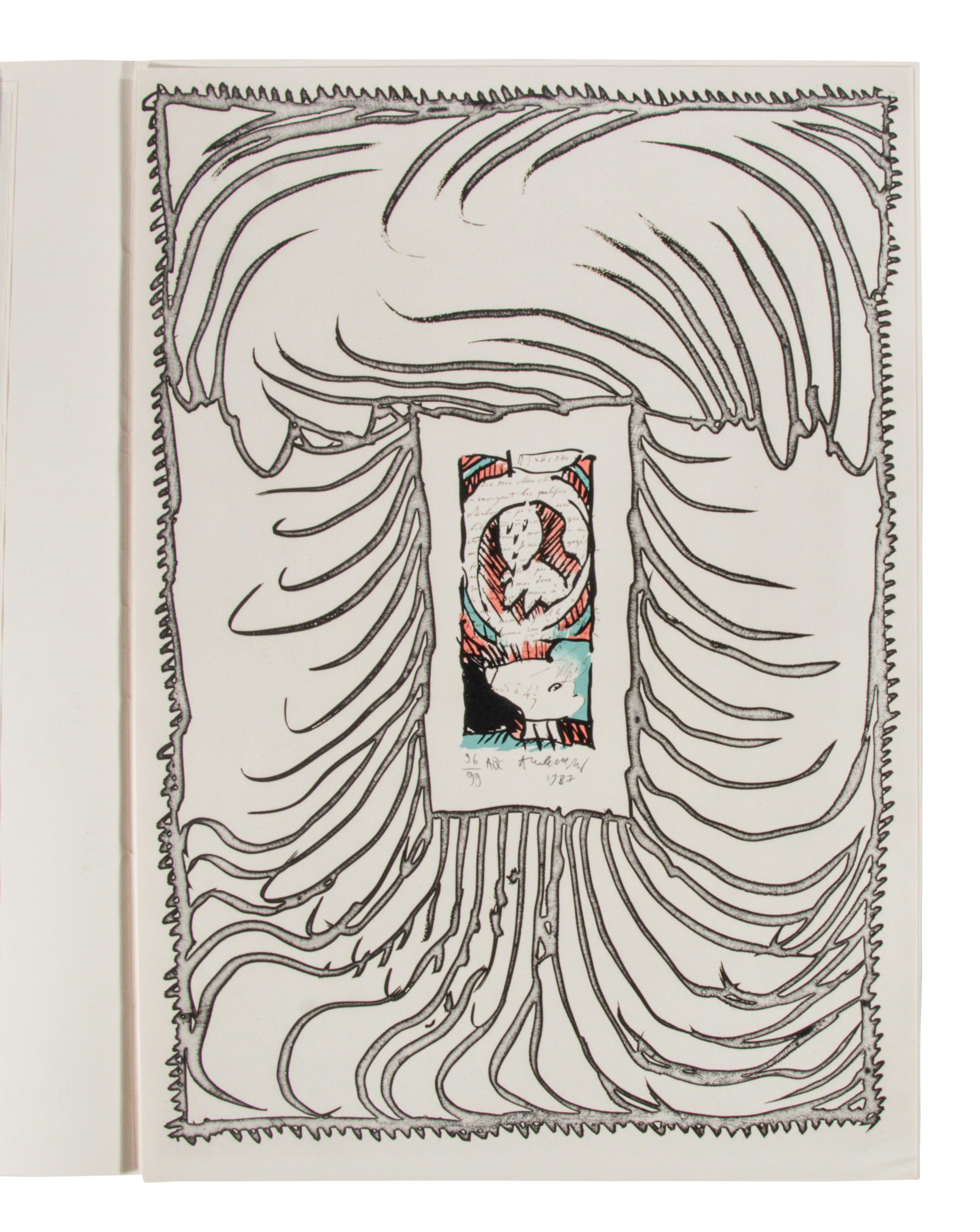 ABC de correspondance (complete portfolio of five with original folio with text), 1987
