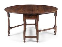 A William and Mary Oak Drop-Leaf Table