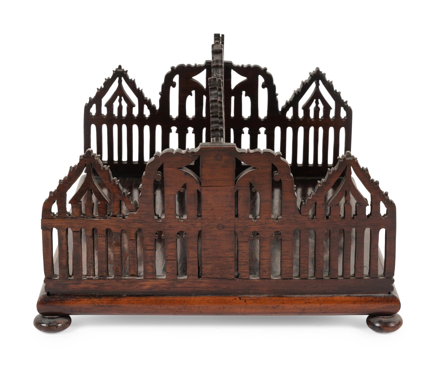 A William IV Rosewood Book Caddy