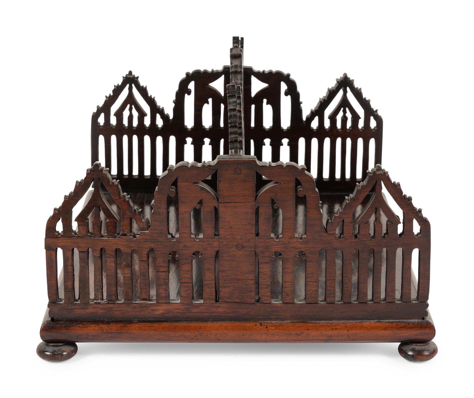 A William IV Rosewood Book Caddy