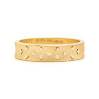 YELLOW GOLD AND SEED PEARL BANGLE BRACELET