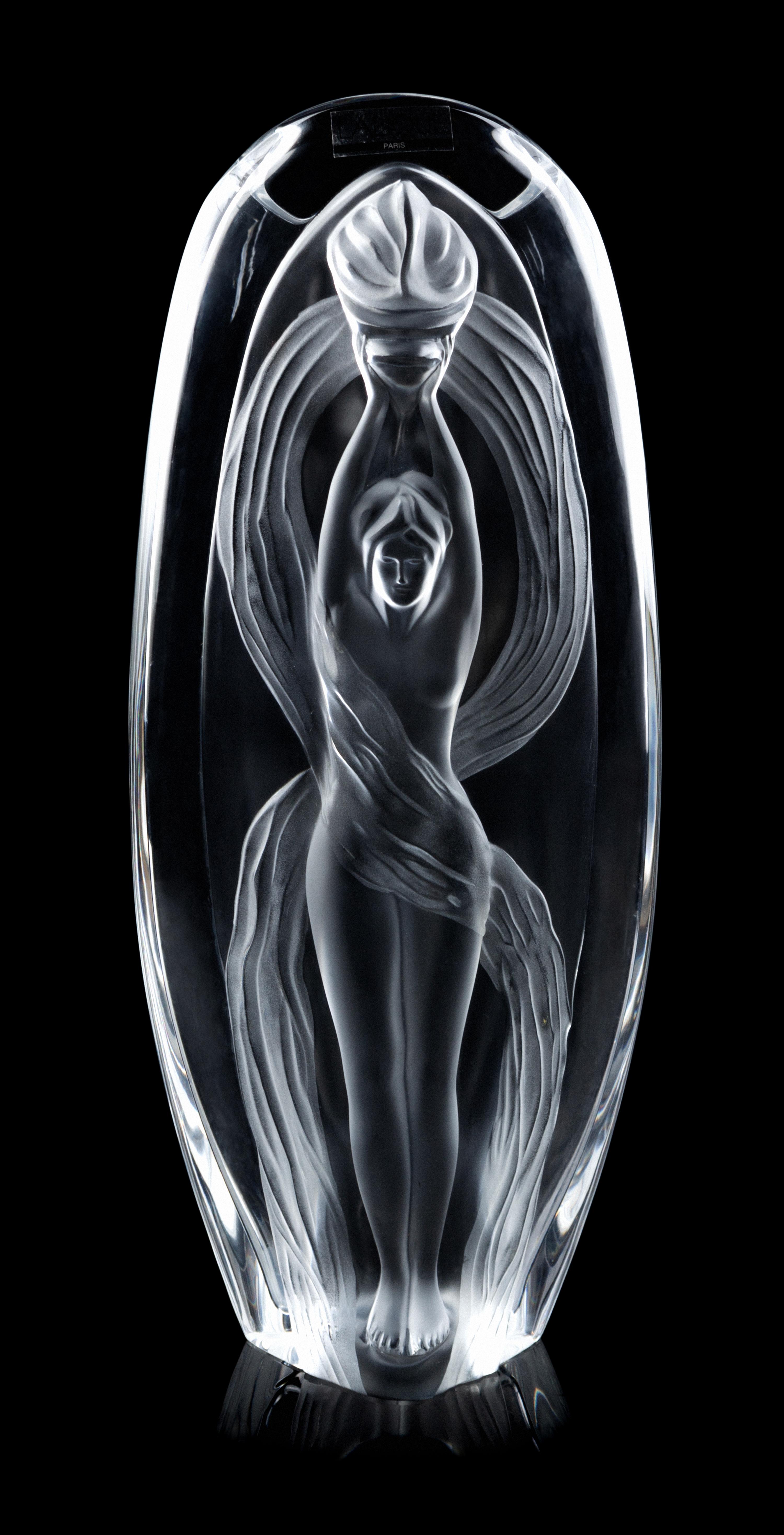 Lalique, France, 20th Century, Eroica Vase with Original Box