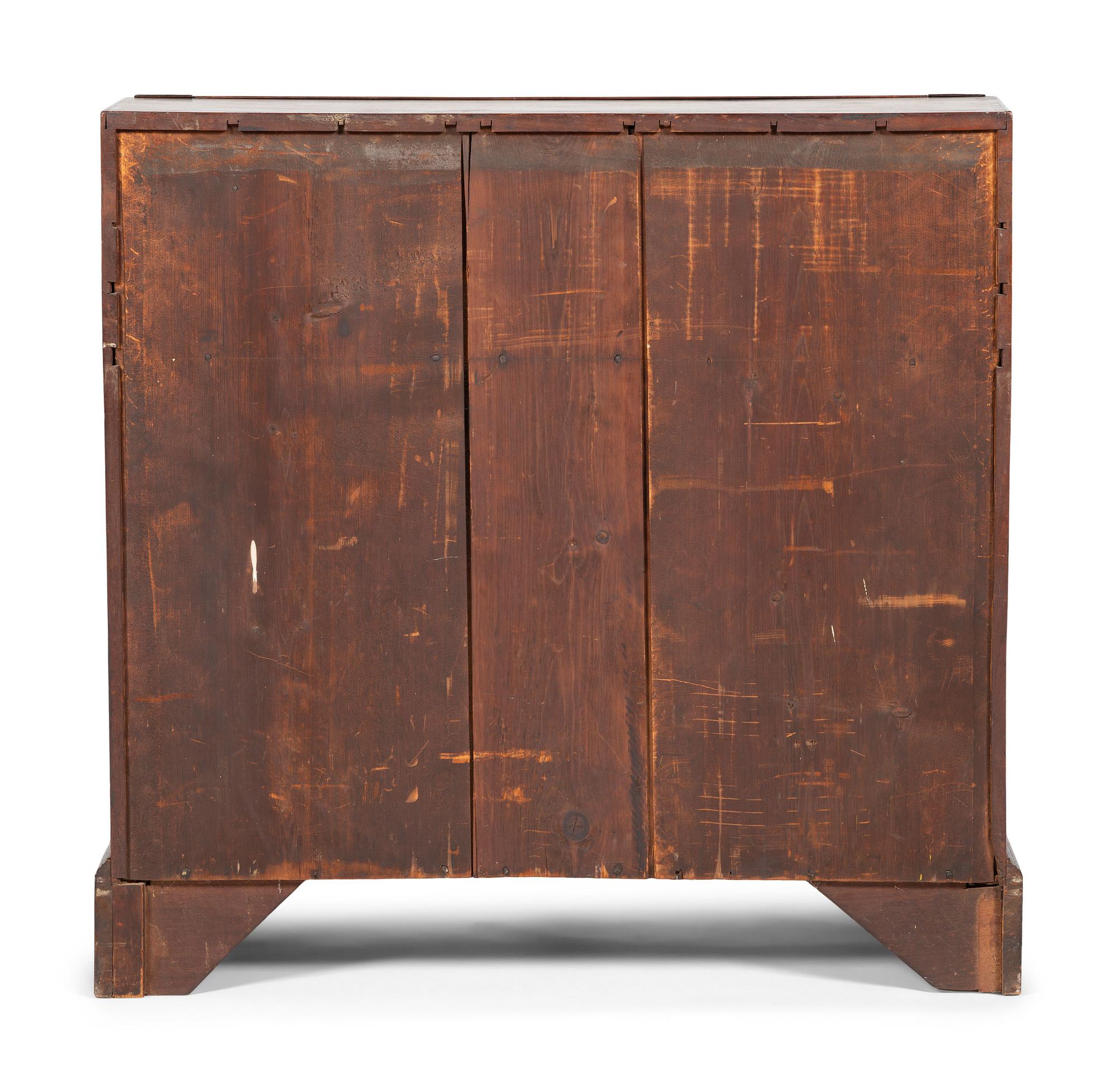 A Chippendale Shell-Carved Mahogany Block-Front Slant-Front Desk