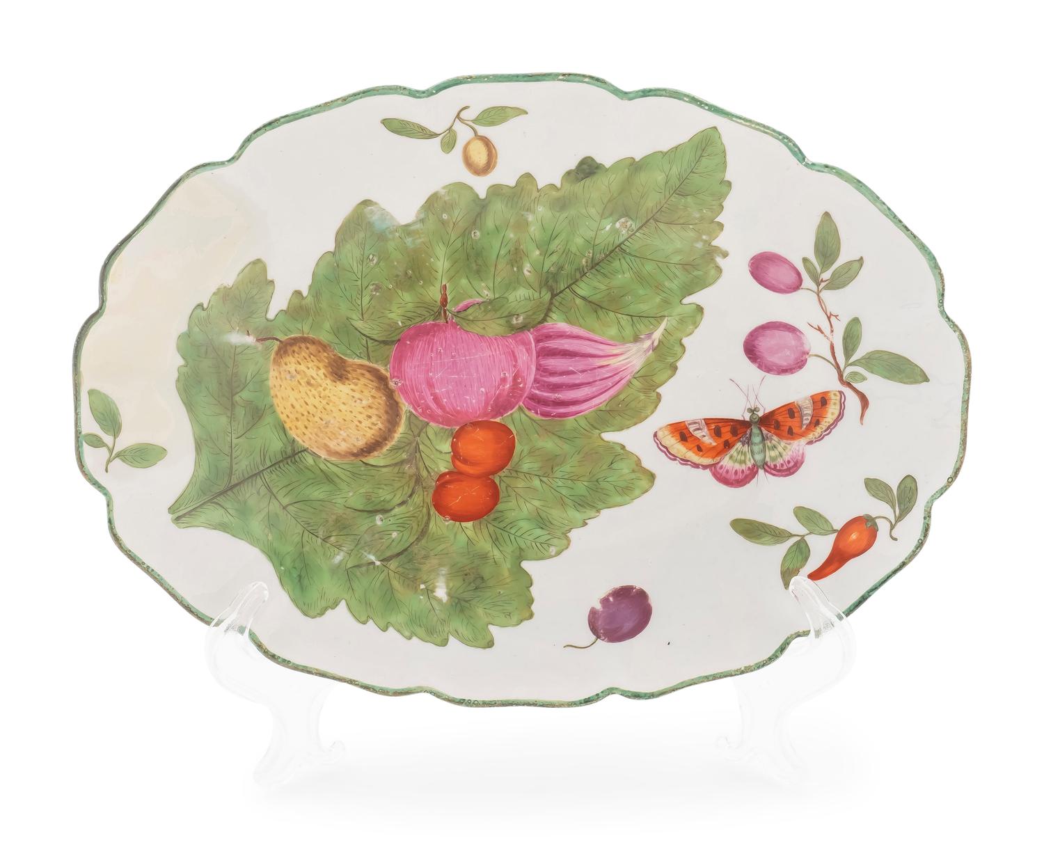 A Chelsea Porcelain Oval Dish — 18TH CENTURY