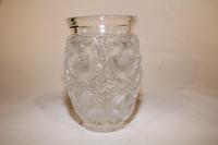 A Lalique Molded and Frosted Glass Vase Height 6 3/4 inches. — SECOND HALF 20TH CENTURY