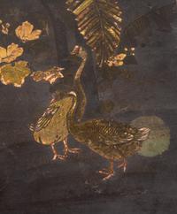 A French Chinoiserie Decorated Two-Tier Table