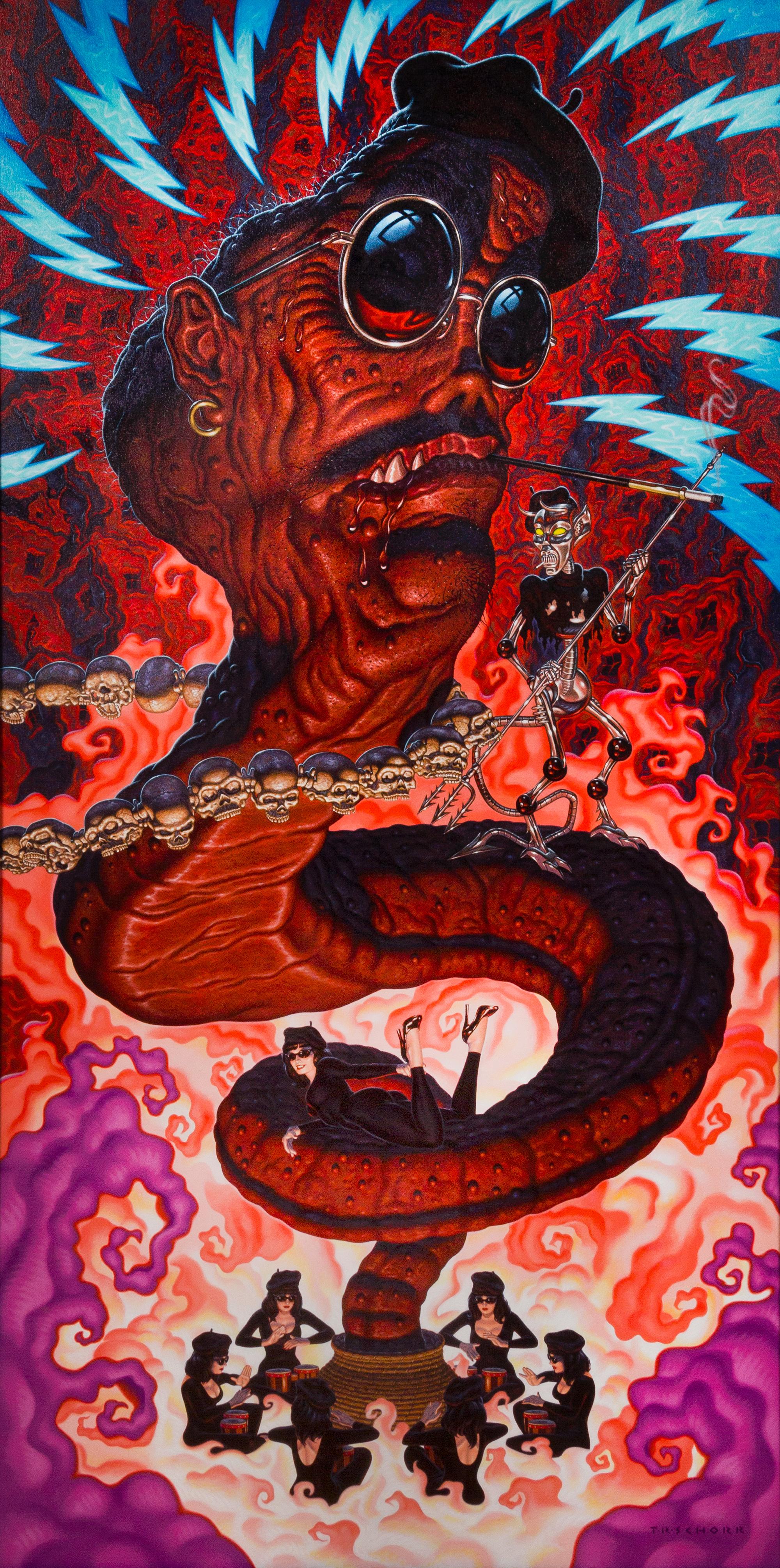Todd Schorr, (American, b. 1954), Conjuring the Beat Worm, 1994