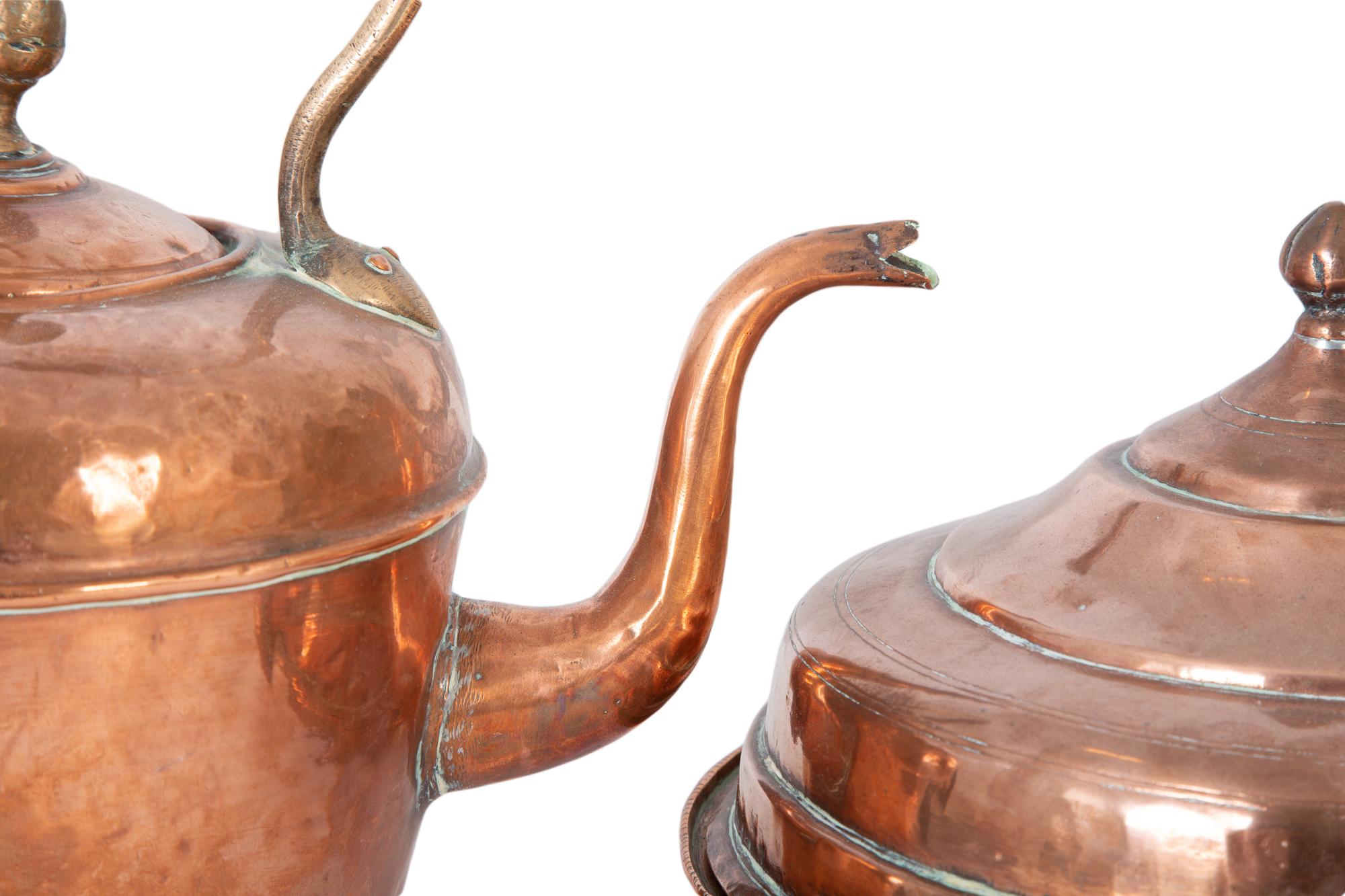 Three Copper Vessels