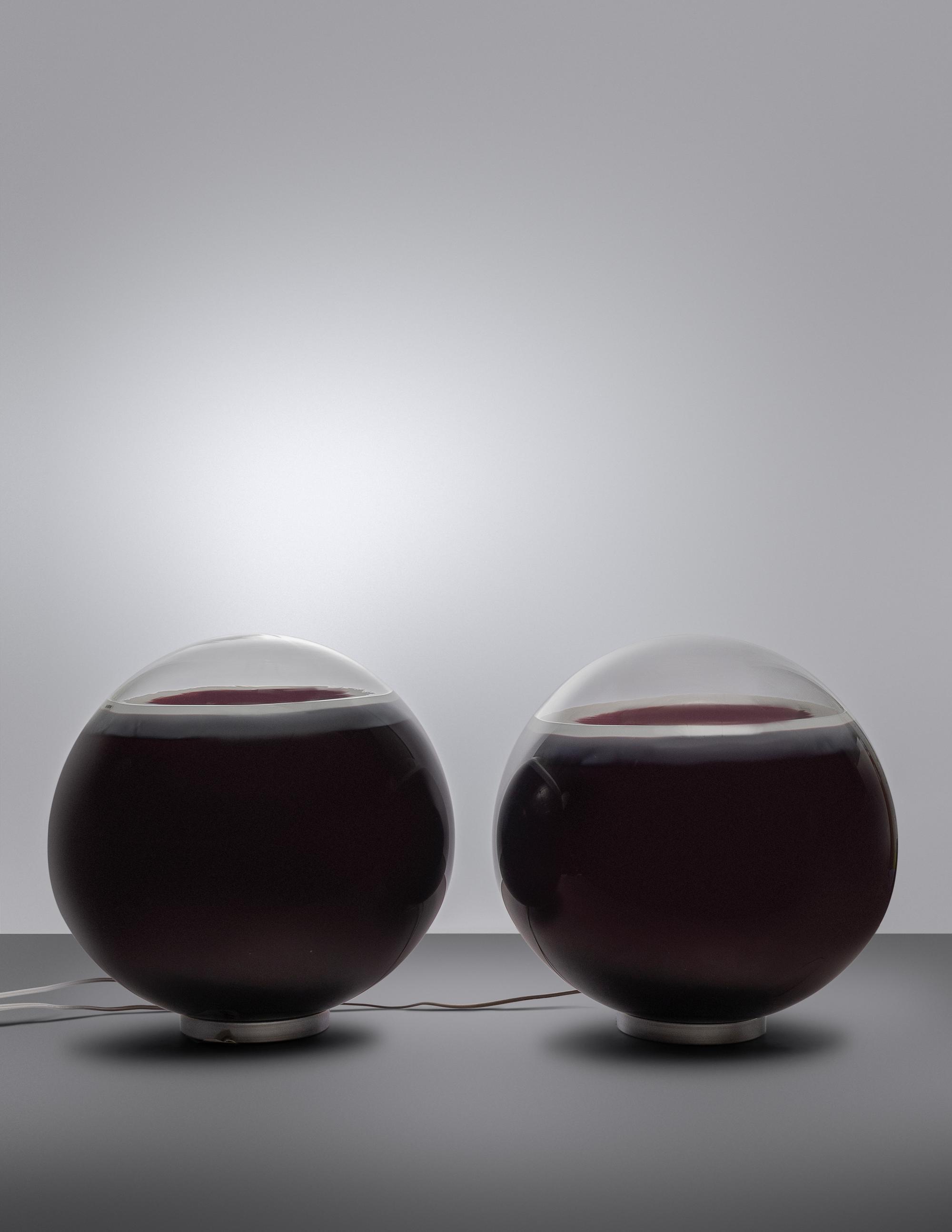 Pair of Table Lamps, c. 1970 Murano, Italy