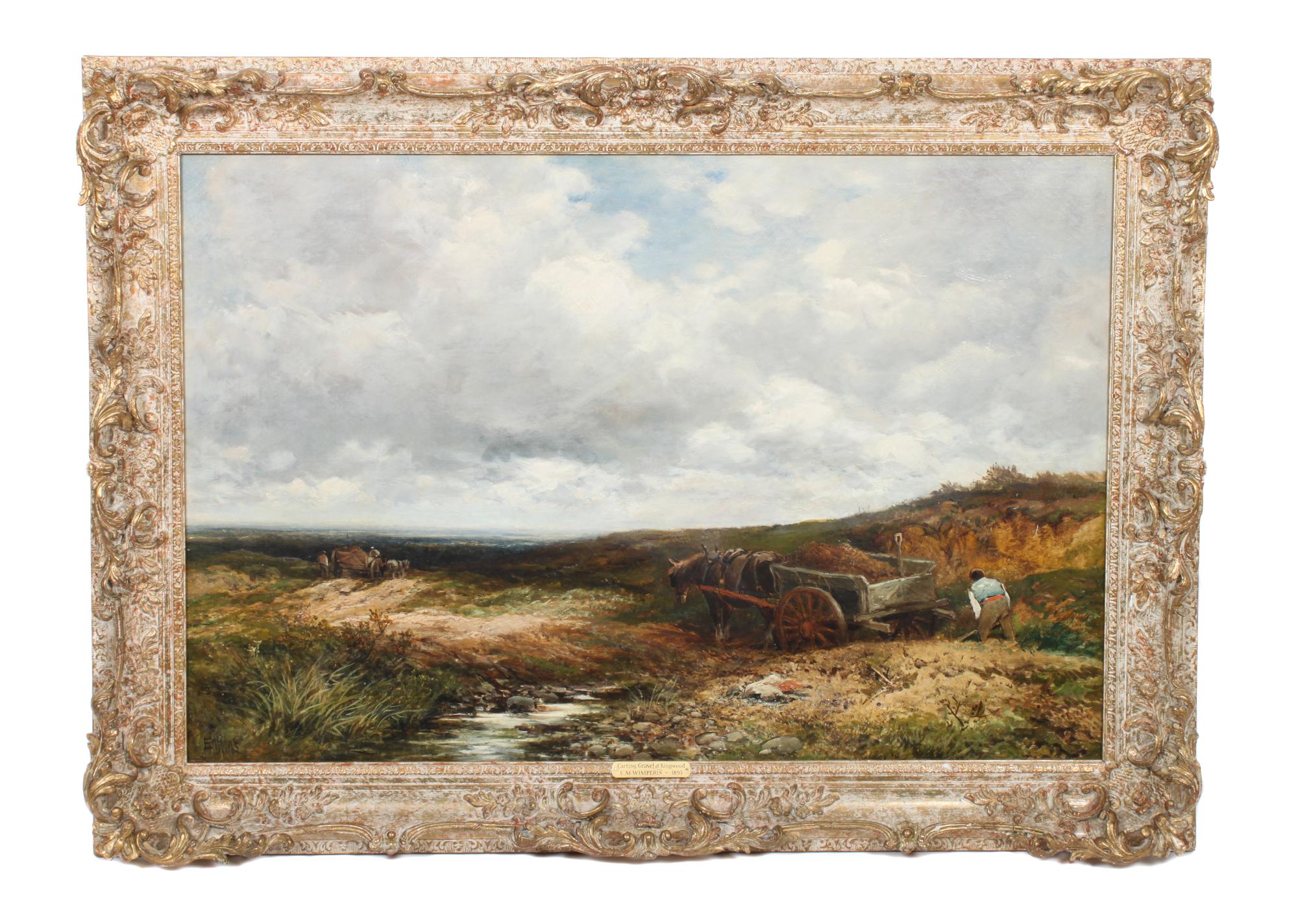 Edmund Morrison Wimperis, (British, 1835-1900), Carting Gravel at Kingwood, 1895