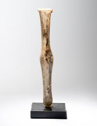 A Roman Pale Yellow Glass Unguentarium