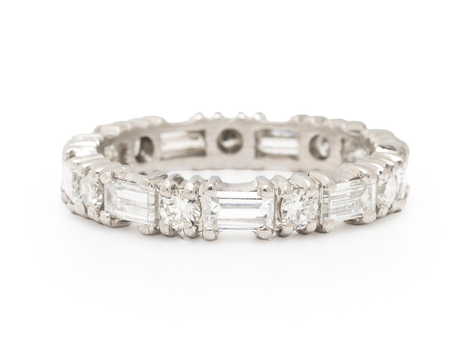DIAMOND AND PLATINUM ETERNITY BAND