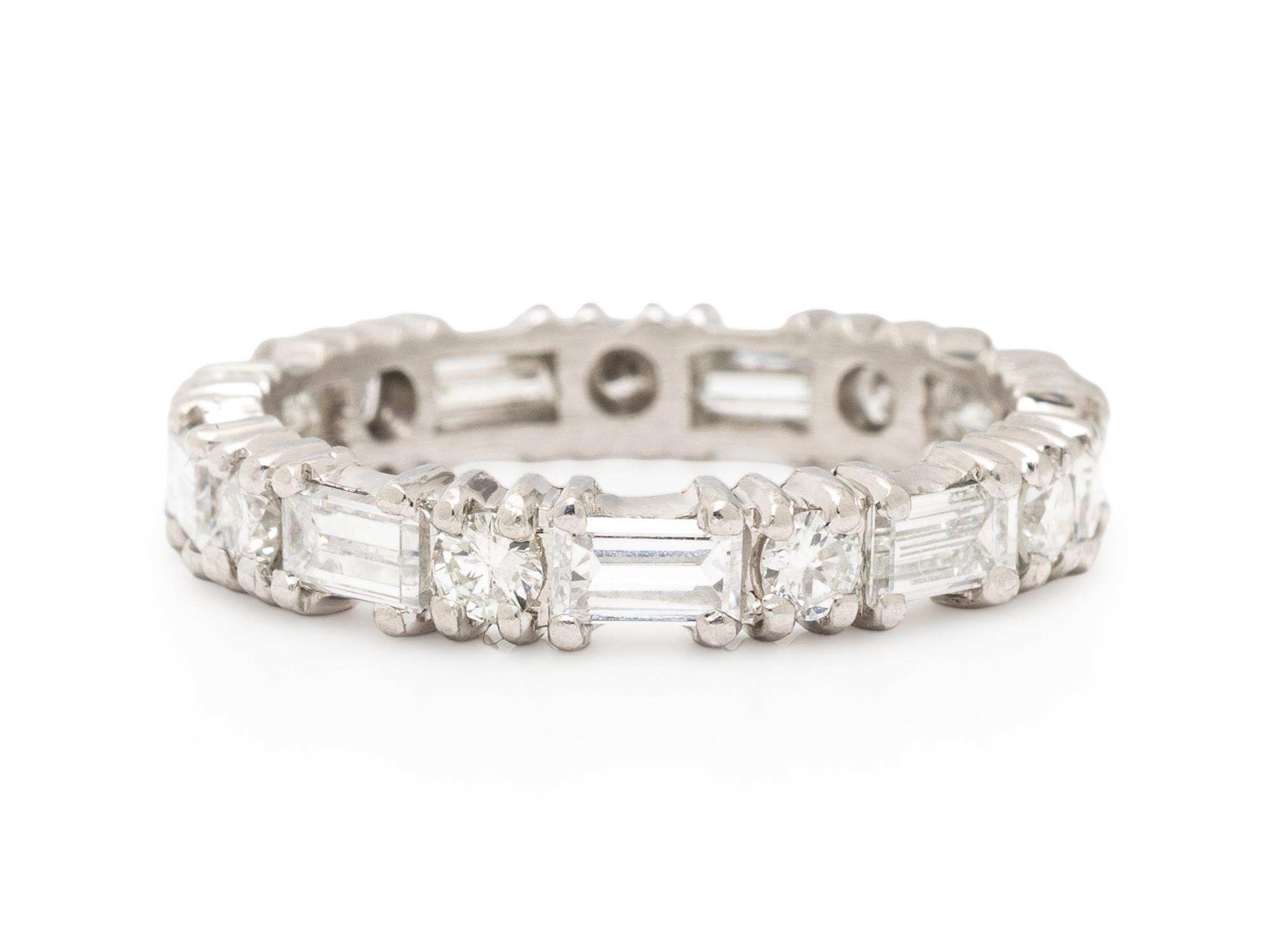 DIAMOND AND PLATINUM ETERNITY BAND