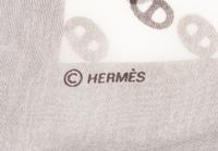 Two Hermès 70cm Double Layer Silk Chiffon Scarves