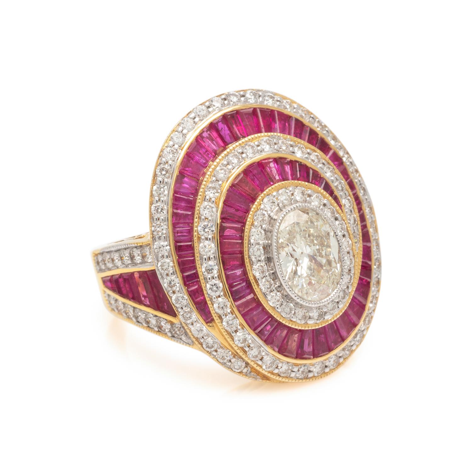 DIAMOND AND RUBY RING