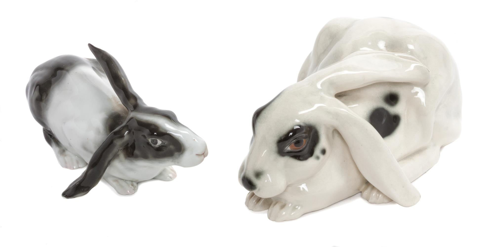 An Austrian Porcelain Figure Length of first 9 1/2 inches.